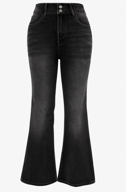 Julia – Jeansy z rozszerzanymi nogawkami high waist damskie