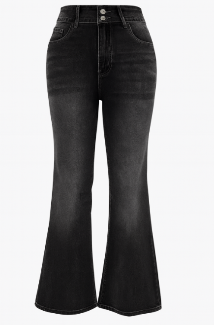 Julia – Jeansy z rozszerzanymi nogawkami high waist damskie