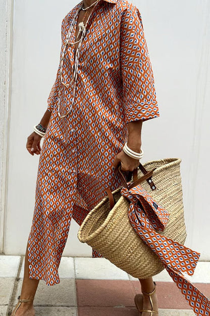 Olivia – Damska letnia sukienka midi polo