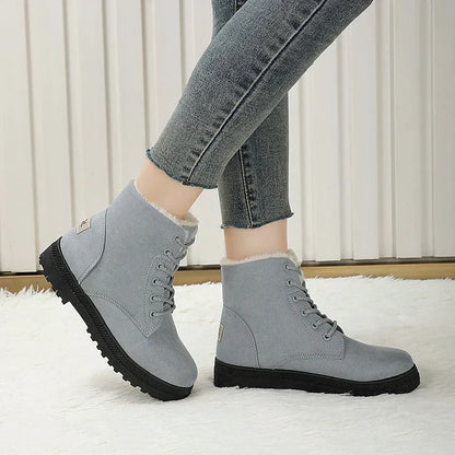 Laura – Damskie zimowe botki ocieplane o klasycznym, codziennym kroju