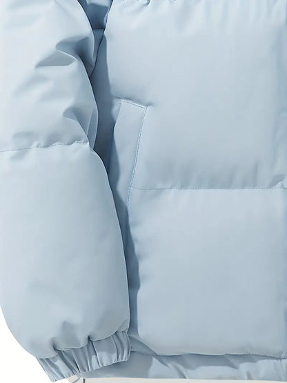 Lidia – Damska Pikowana Kurtka Zimowa z Kapturem