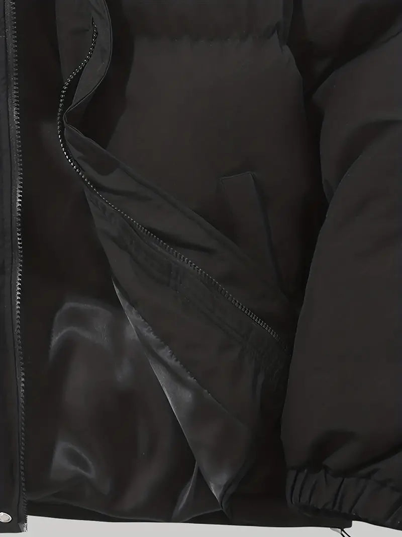 Lidia – Damska Pikowana Kurtka Zimowa z Kapturem