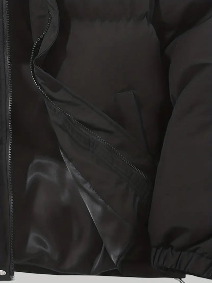 Lidia – Damska Pikowana Kurtka Zimowa z Kapturem