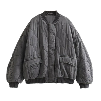Pluen | Locker sitzende Szarye Bomberjacke