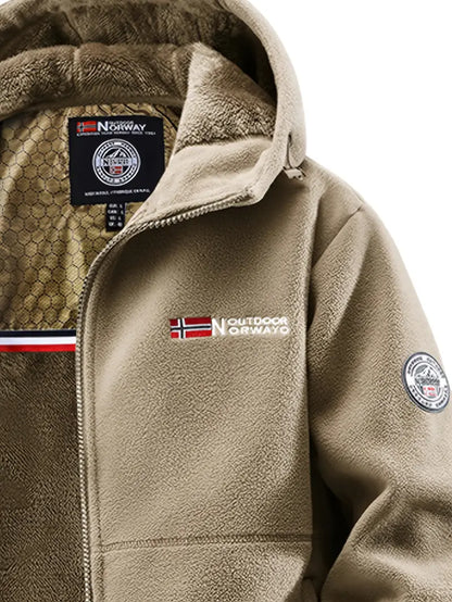 Liam – Techniczna polarowa kurtka męska z kapturem