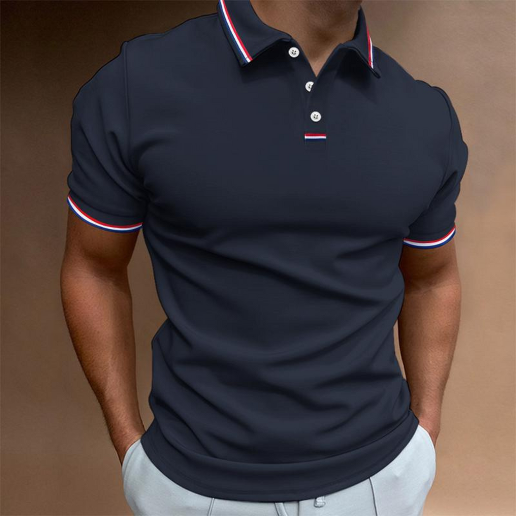 Martin – Classic Plain Polo Shirt - Image 3