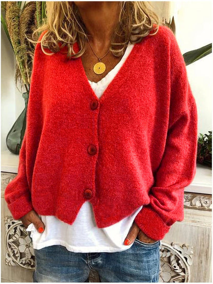 Soraya – Kardigan damski oversize z dekoltem V
