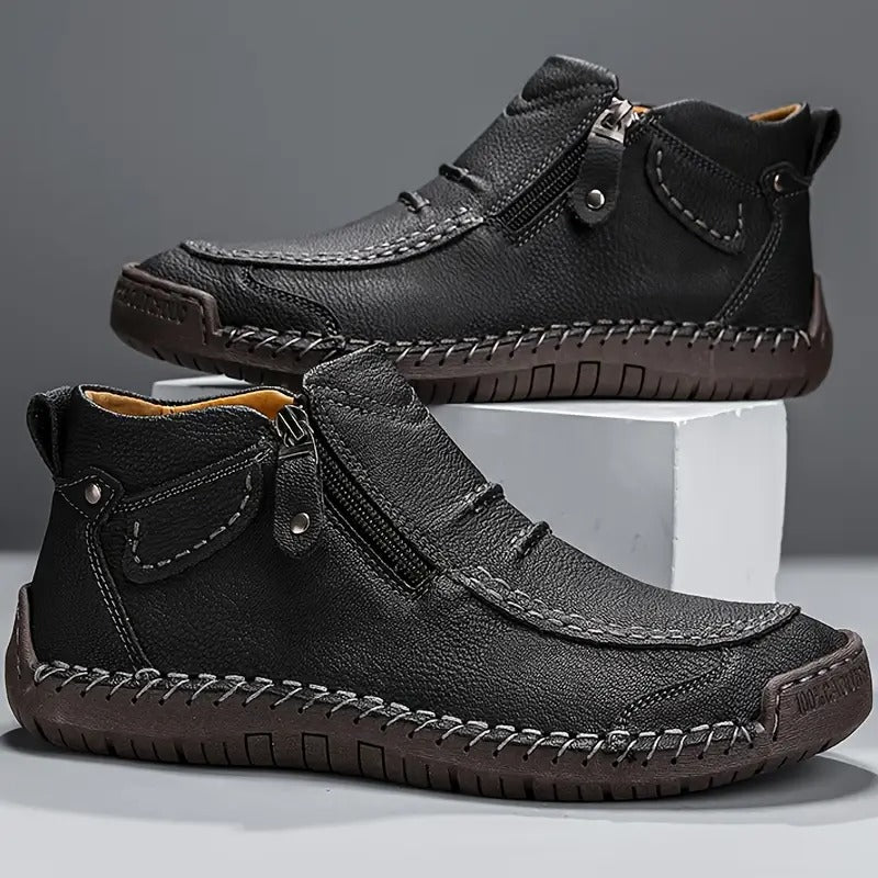 Lorenz – Slip-on Flat High Top Boots - Image 4