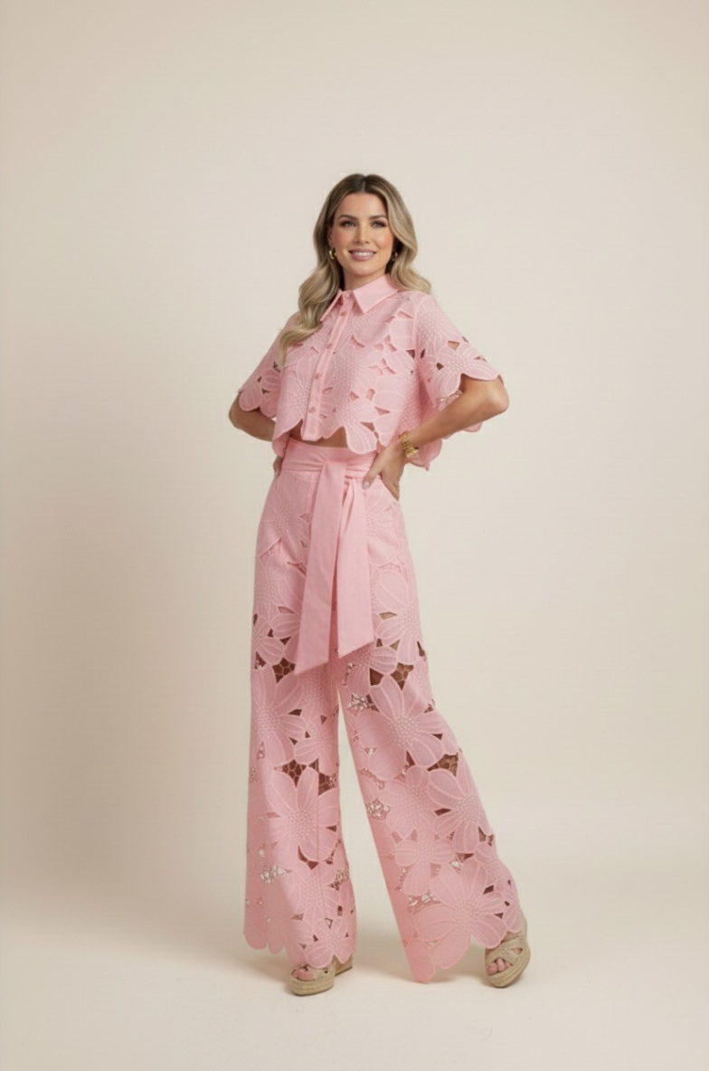 Claudia – Elegant Two-Piece Cut Out Summer Set for Women - Image 5