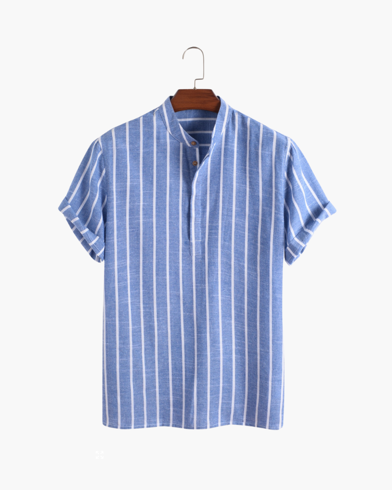 Tim – Striped Short Sleeve Shirt - Image 1