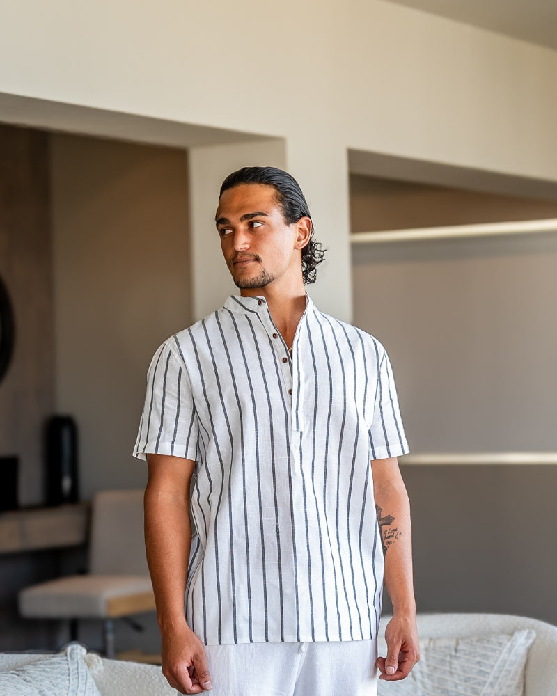 Tim – Striped Short Sleeve Shirt - Image 6