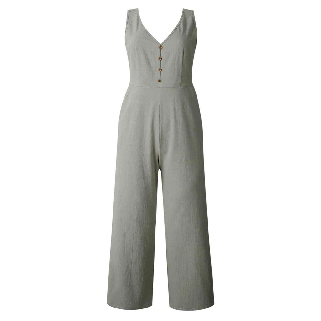 Irina – Chic V-neck Summer Jumpsuit - Image 6
