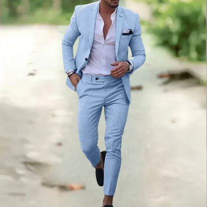Leon – Garnitur slim fit z elegancką marynarką