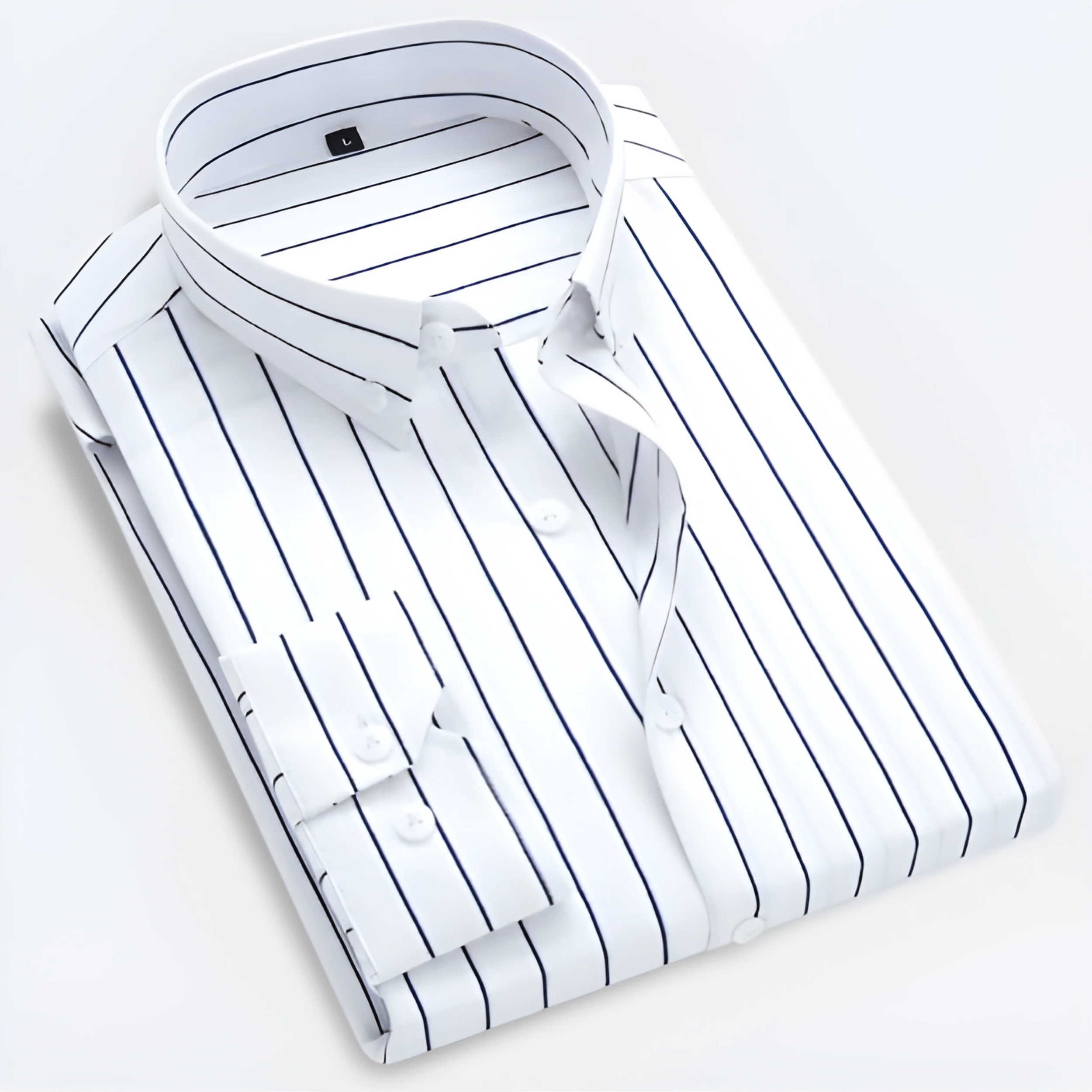 Fabian – Striped Long Sleeve Shirt - Image 2