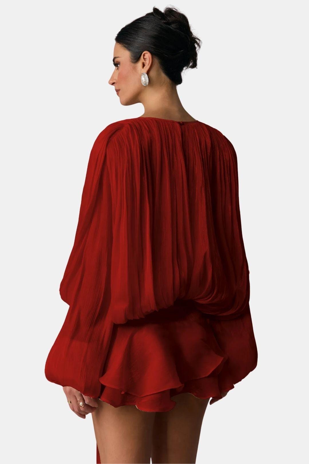 Emma – Pleated with Ruched Hem Dress - Image 2