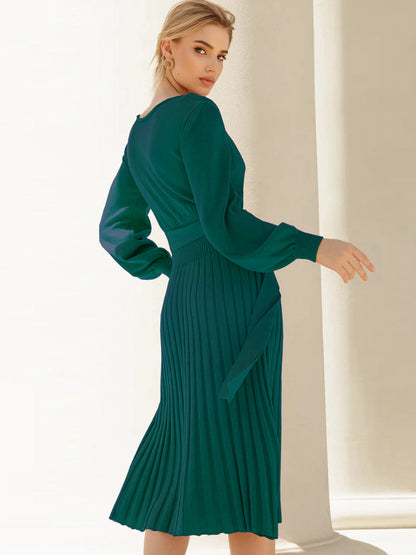 Jules | Slim-Fit-Plisseekleid