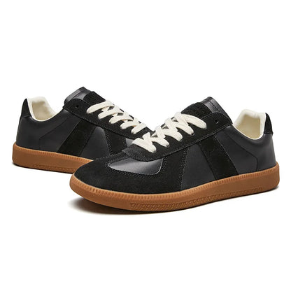 Milan – Męskie sneakersy skórzano-zamszowe z gumową podeszwą