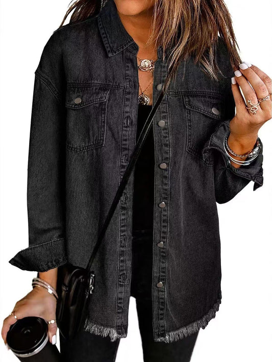 Martyna – Damska Koszula Jeansowa Oversize
