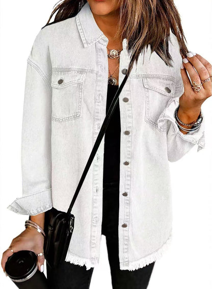 Martyna – Damska Koszula Jeansowa Oversize