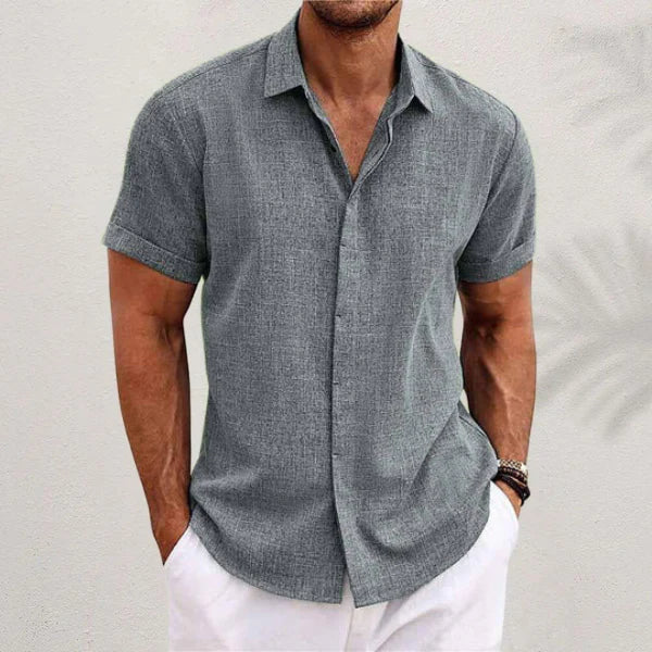 Manuel – Short-Sleeve Casual Shirt for Men - Image 1