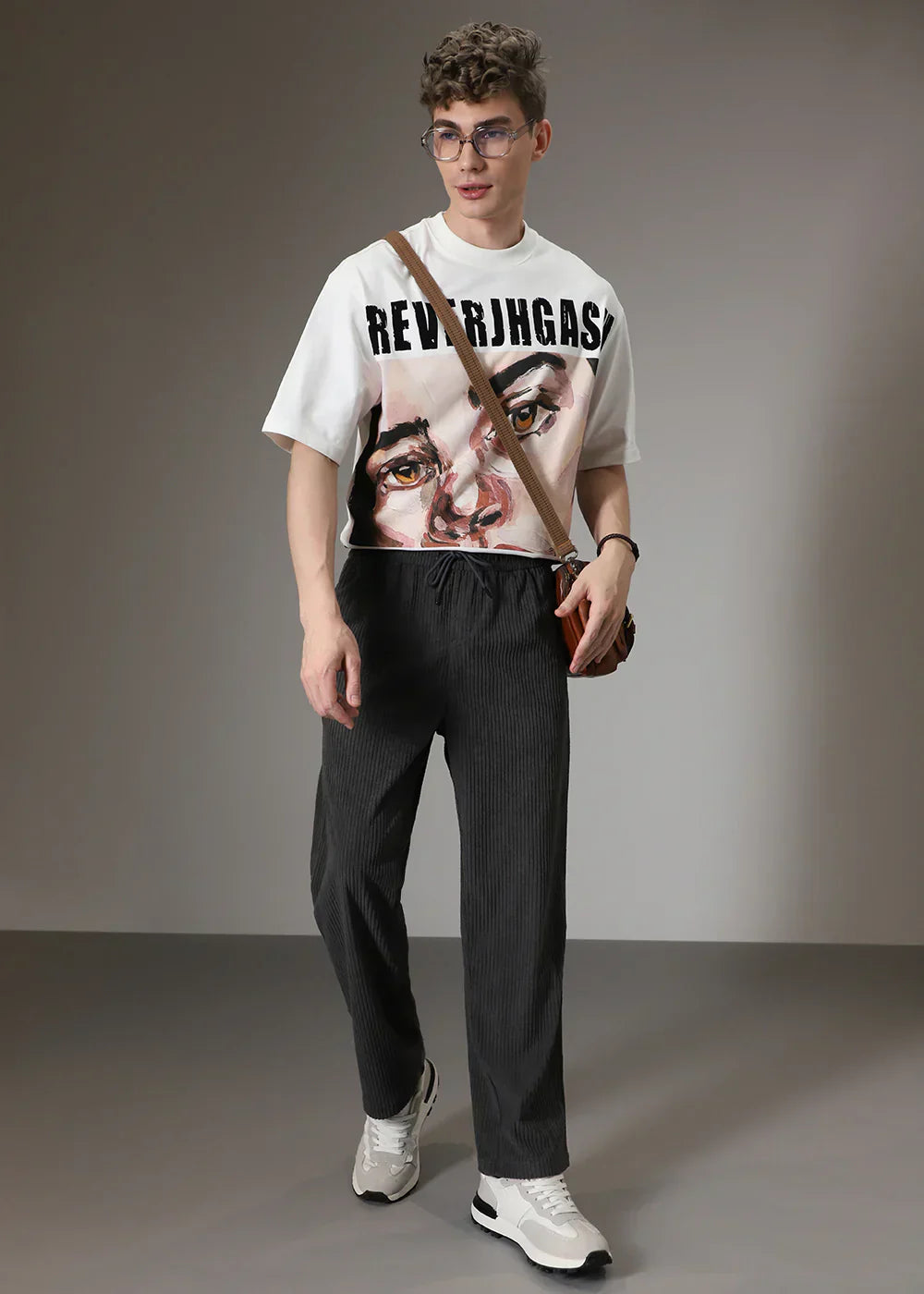 Ryan – Swobodne prążkowane spodnie męskie o nowoczesnym kroju