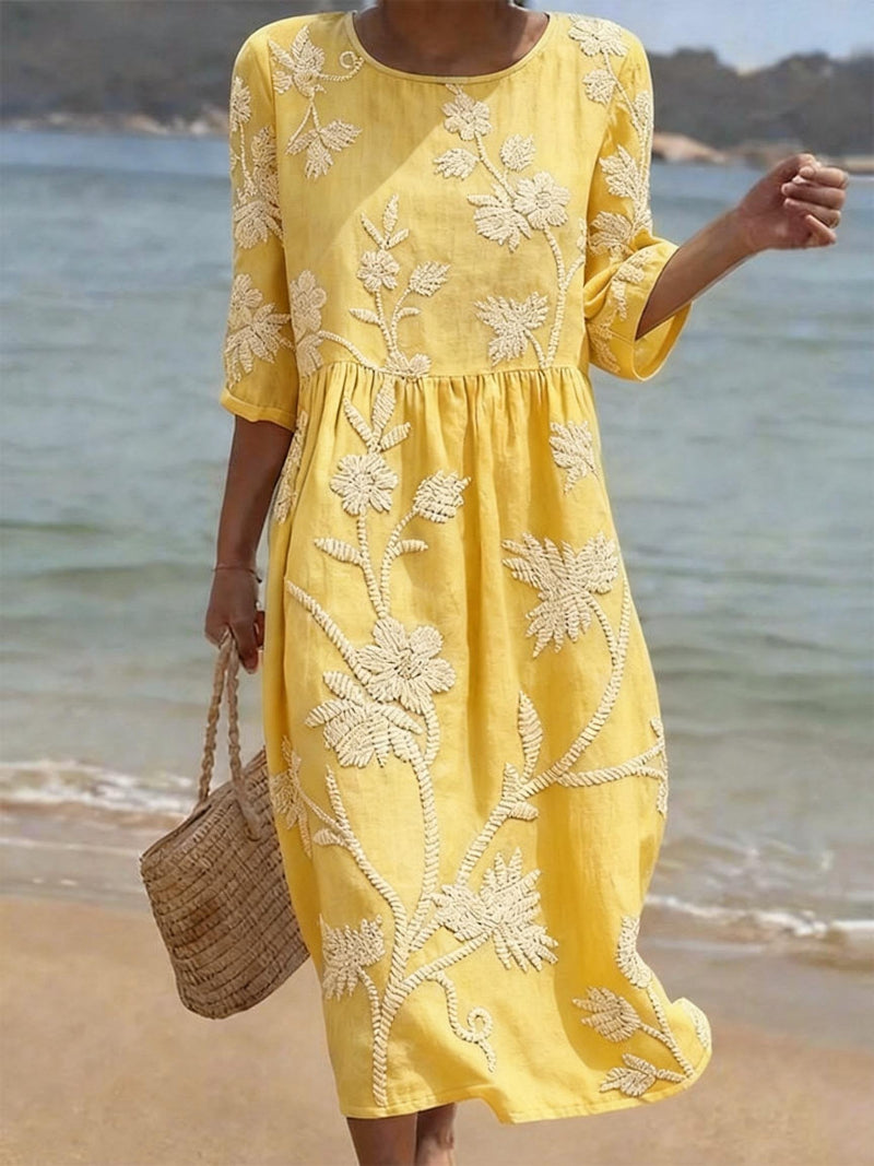 Sophia – Floral Round Neck Dress - Image 5
