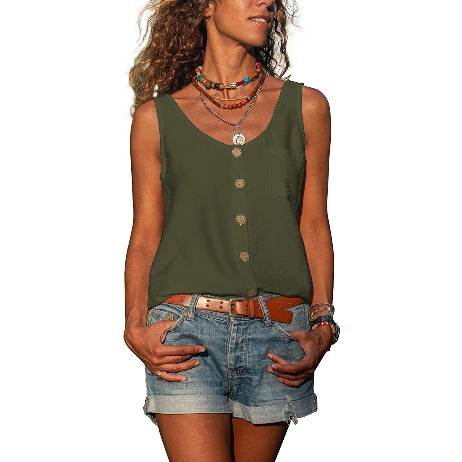 Alma – Elegancki damski tank top w stylu Ibiza