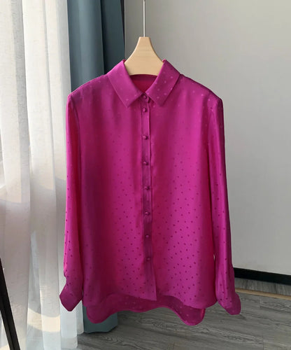Belena | Blusa de seda holgada en estilo francés