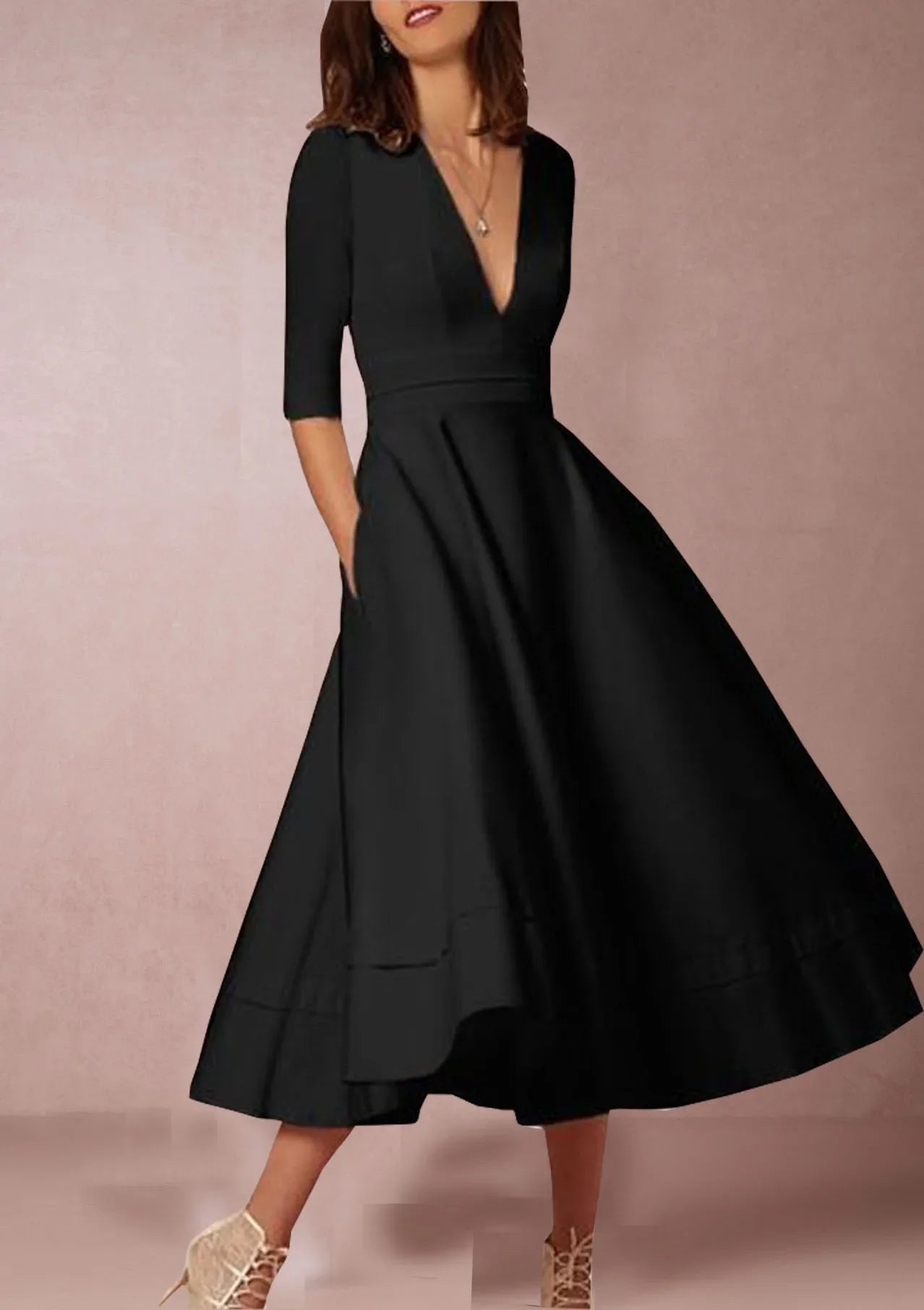 Johanna – Elegant A-line Dress for Women - Image 4