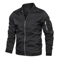 Elegancka męska bomberka slim fit z zamkiem błyskawicznym - J&B - 14 - Nowa-aura