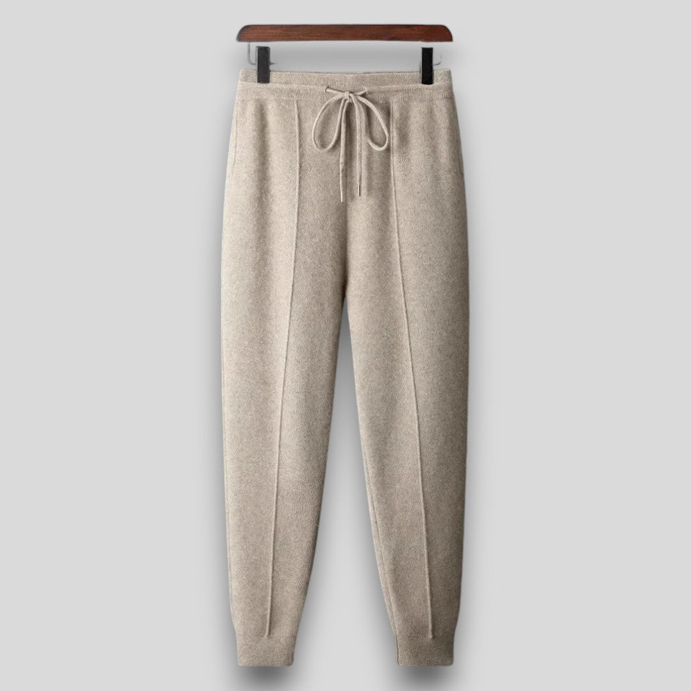 Zestaw damski 2 w 1: elegancki sweter i dresowe spodnie z regulacją - J&B - 3 - Nowa-aura