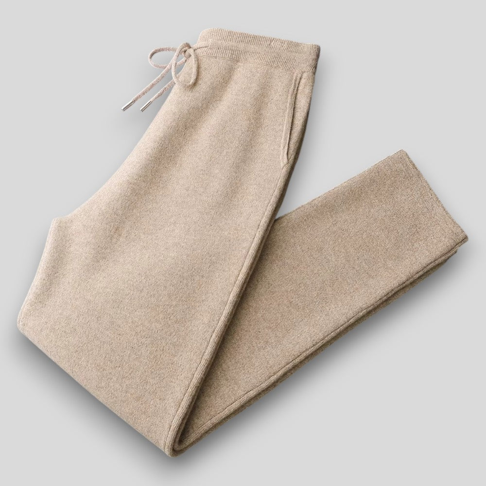 Zestaw damski 2 w 1: elegancki sweter i dresowe spodnie z regulacją - J&B - 5 - Nowa-aura