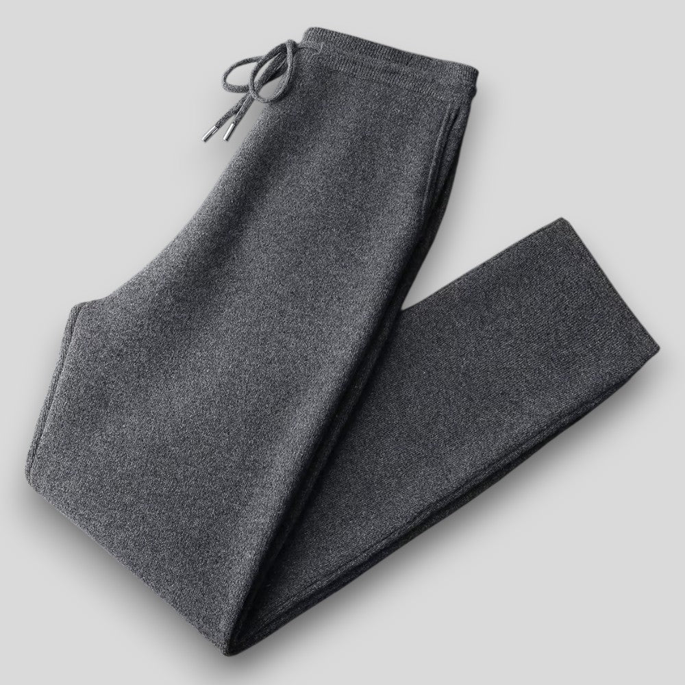 Zestaw damski 2 w 1: elegancki sweter i dresowe spodnie z regulacją - J&B - 8 - Nowa-aura