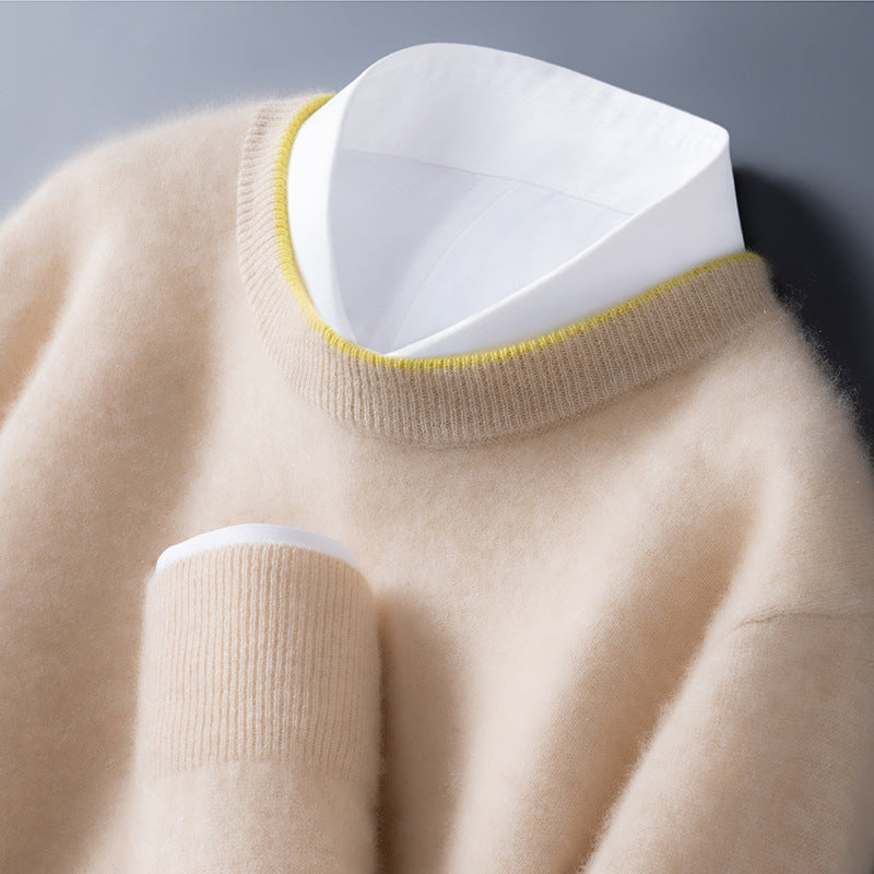 Artur – Kaszmirowy sweter z okrągłym dekoltem