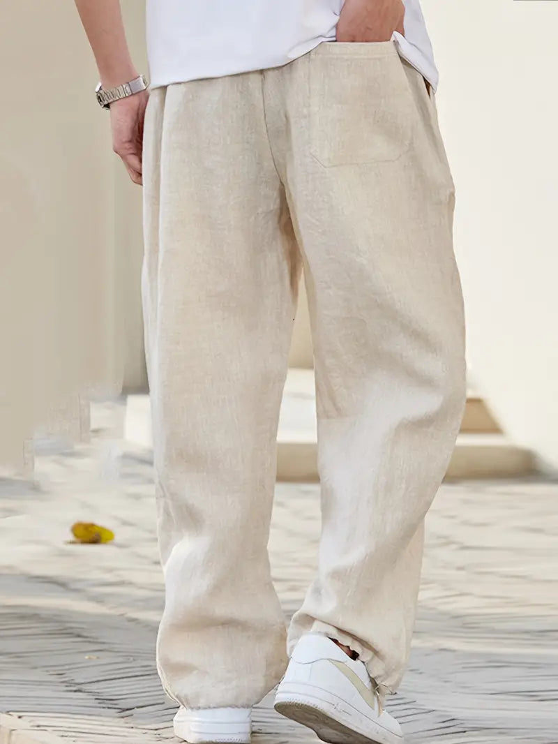Markus – Baggy linen trousers for Men - Image 3