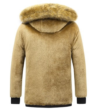 Damian – Zimowa kurtka parka z futrzanym kapturem męska