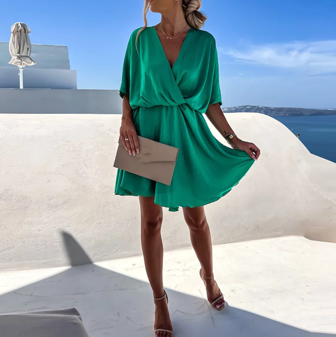 Anna – Elegant Wrap Summer Dress - Image 4