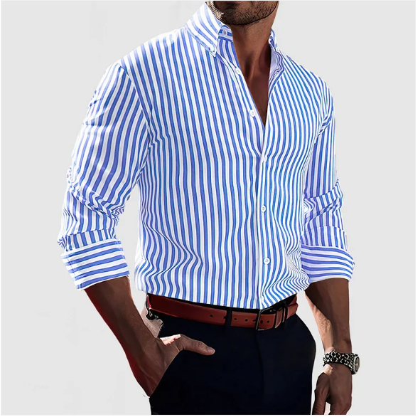 Philipp – Long Sleeve Striped Shirt - Image 5