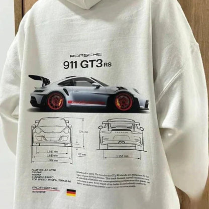 Adrian – Męska bluza z kapturem Porsche 911