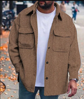 Daniel - Koszula bawełna overshirt męska z kieszeniami