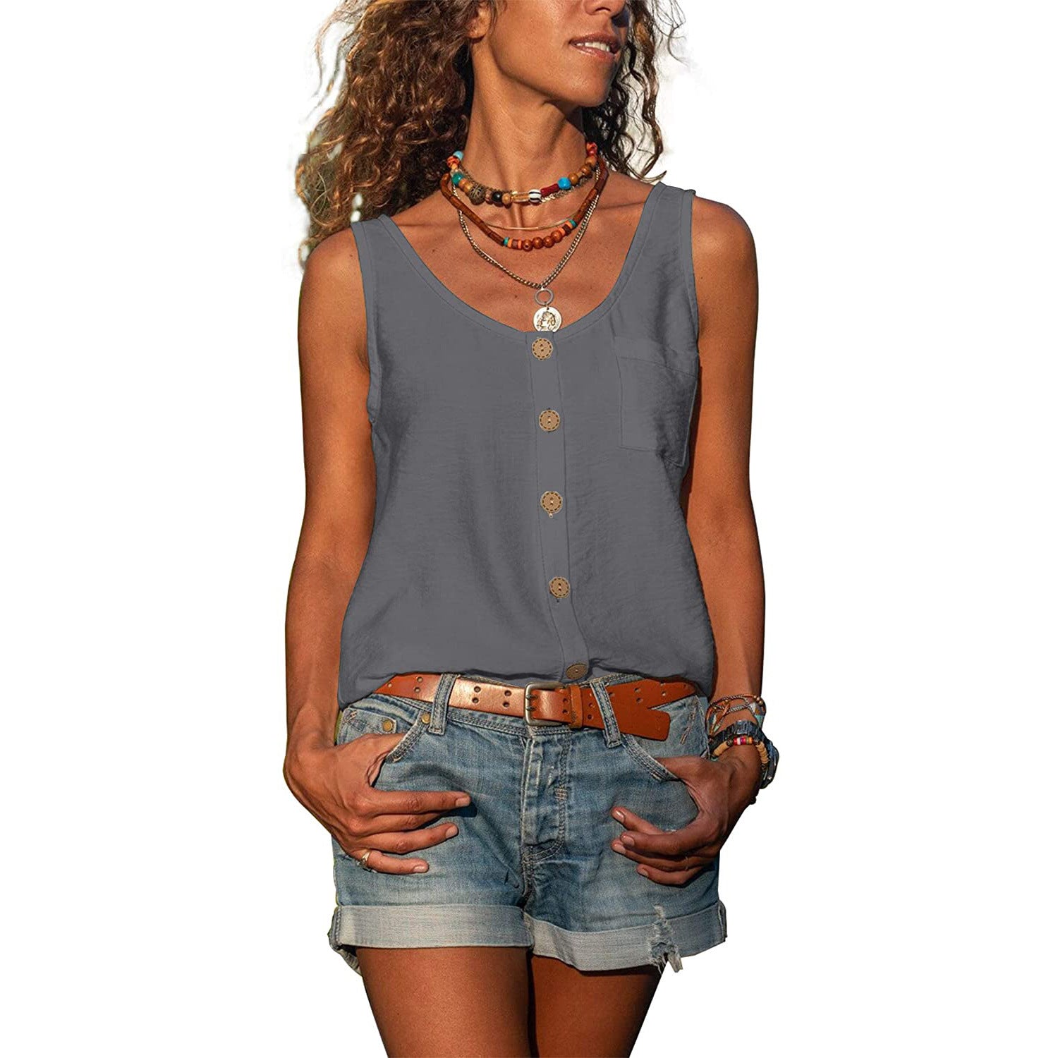 Alma – Elegancki damski tank top w stylu Ibiza
