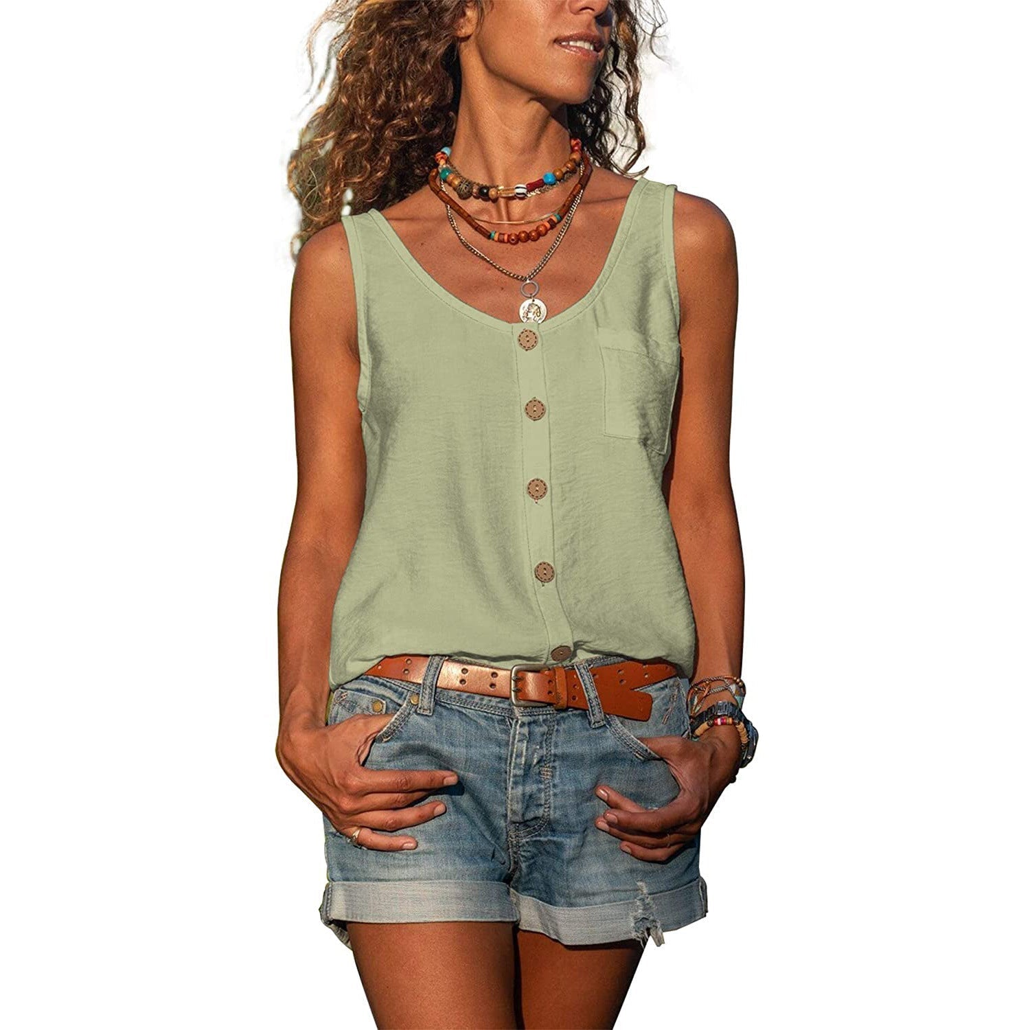 Alma – Elegancki damski tank top w stylu Ibiza