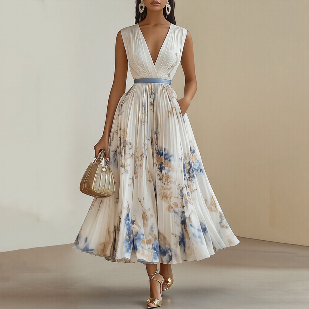 Franziska – Elegant Pleated Maxi Dress - Image 7