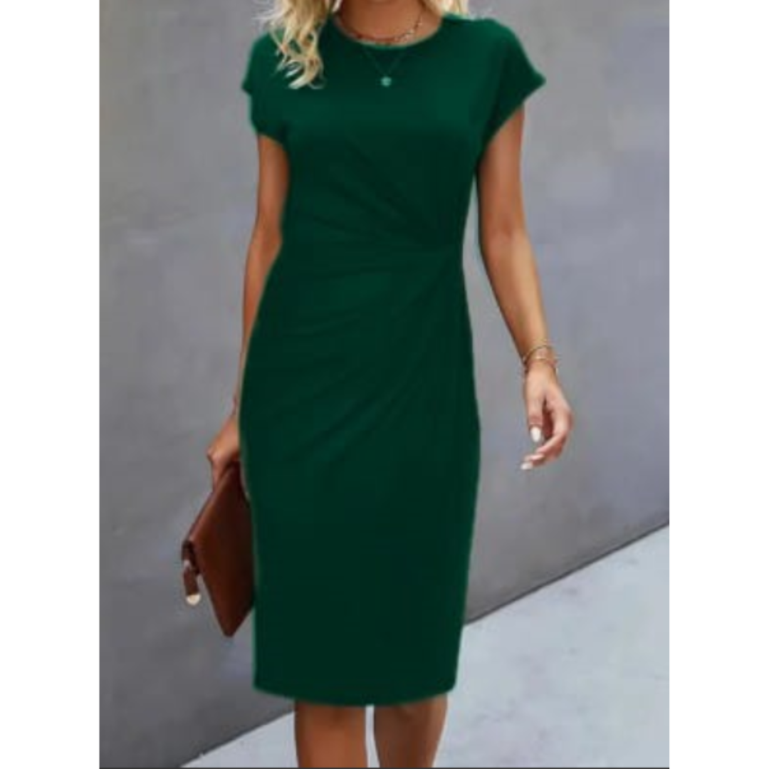 Isabel – Short-sleeved formal dress for women  - Image 8