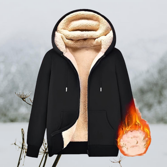 Ethan - Bluza męska ocieplana z polarem i kapturem