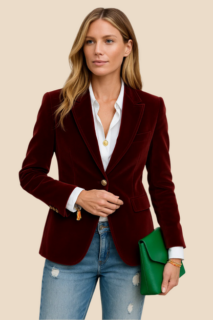 Lena – Elegancka marynarka welurow