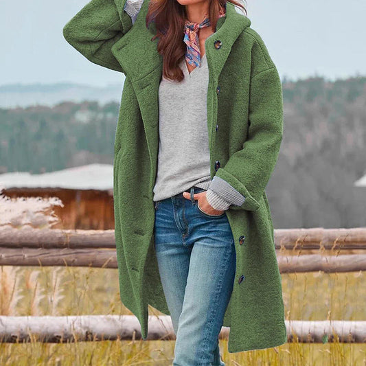 Natalia – Wełniany płaszcz oversize damski