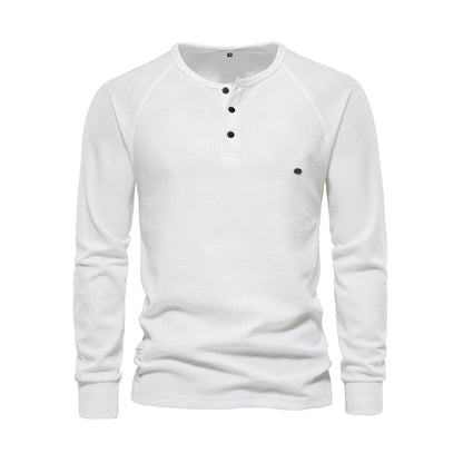Adam - Longsleeve męski z guzikami