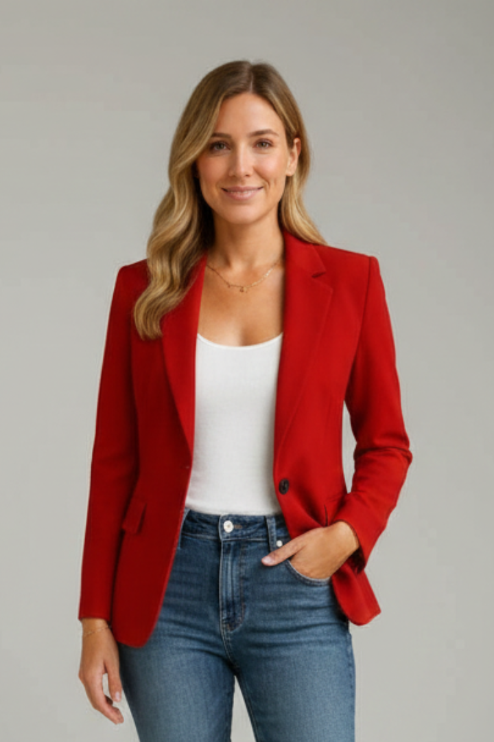 Theresa – Women Notched Collar Jacket - Image 2