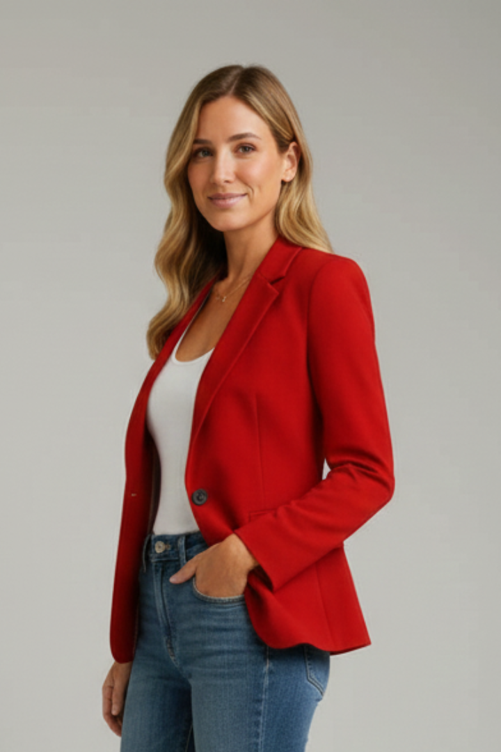 Theresa – Women Notched Collar Jacket - Image 4